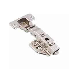 Harrison HQ Cold Rolled Steel 0 deg Full Overlay Nickel Finish Clip on Hydraulic 3D Hinge, 0984