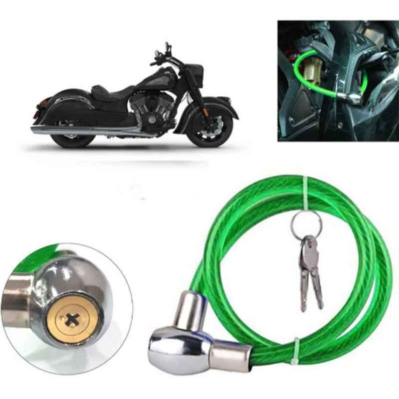 Auto Pearl PVC & Plastic Green Heavy Duty Cable Lock for Chief Dark Horse, 306