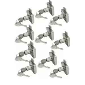 Senkiddpro Stainless Steel Chrome Plated Multipurpose Cabinet Lock (Pack of 10)
