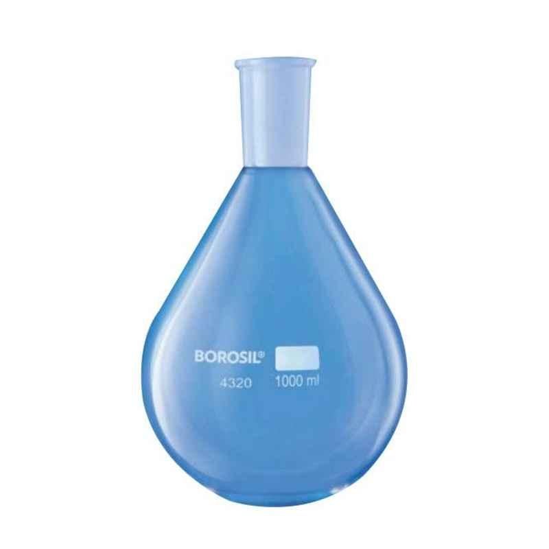 Borosil 2000ml 24/29 Joints Pear Shaped Flask for Rotary Evaporators, 4320130