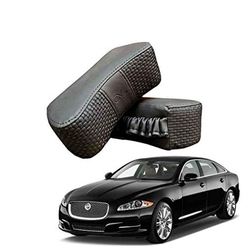 Kozdiko 2 Pcs Memory Foam Grey Luxurious Neck Rest Cushion Pillow Set for Jaguar Xj
