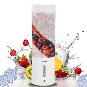 Libra 450ml 200W White USB Rechargeable Portable Blender for Milk Shakes, Crushing Ice, Smoothie & Juices, LPB01WH