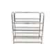 Charvi 31x30 inch Stainless Steel Square Pipe Shoe Rack