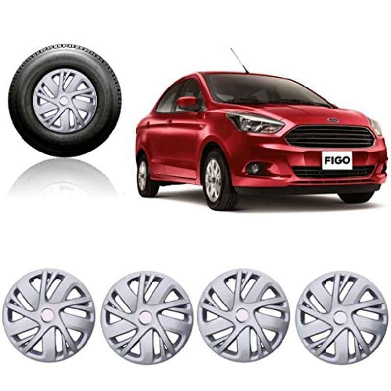 Buy Auto Pearl 4 Pcs 14 inch ABS Silver Car Wheel Cover Set for
