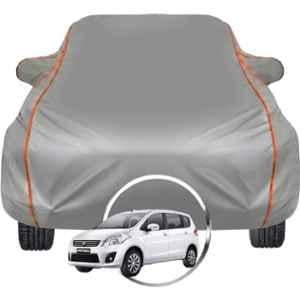 Allextreme Polyester Grey Car Cover with Triple Stitched Reflective Piping for Maruti Suzuki Ertiga Fits All Model & Year, MS-ERTIGA-BLK