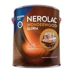 Nerolac Wonderwood Gloria 4 Litre Clear Glossy Wood Coating with Scratch, Stain & UV Resistant