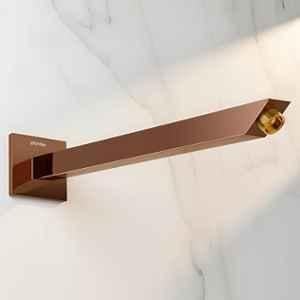 Plantex 14 inch Shower Arm for Overhead Shower/Stainless Steel Shower Pipe/Wall Mount Bathroom Fitting with 1/2 inch Thread (PVD Rose Gold)
