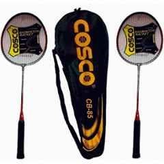 Cosco CB-85 190g Orange Strung Badminton Racquet (Pack of 2)