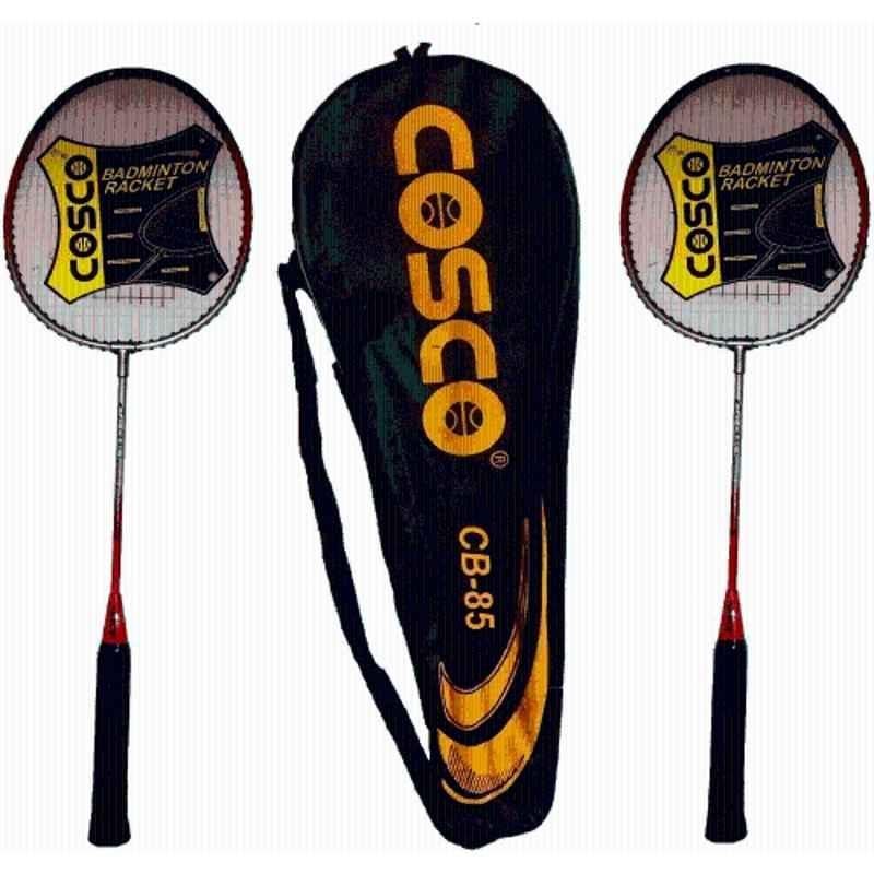 Cosco CB-85 190g Orange Strung Badminton Racquet (Pack of 2)