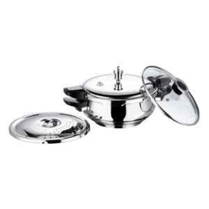 Vinod Magic 3.5 Litre 18/8 Stainless Steel Induction Friendly Cooker, SMGPC35 (Pack of 3)