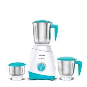 Havells Aspro Pro 500W White & Light Blue Mixer Grinder with 3 Jars & 2 Years Warranty, GHFMGEFG050
