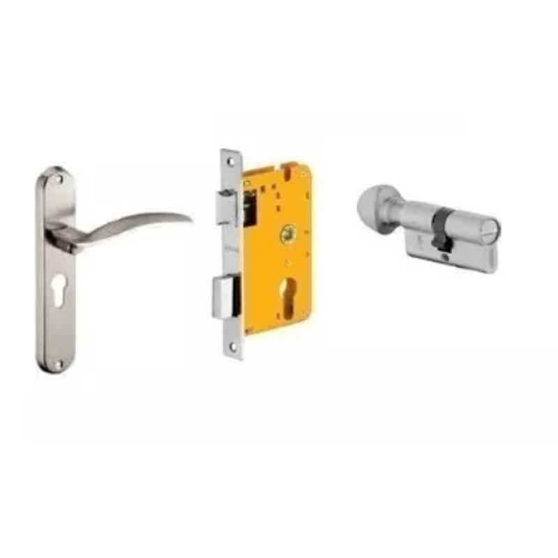 Dorset HL Series Celio 70mm Stainless Steel Patina Finish Door Handle Lock Set with Coin & Knob (Pack of 4)