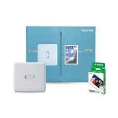 Fujifilm Instax Wide Link 5ppm White Smartphone Instant Photo Printer with 10 Pcs Instant Film