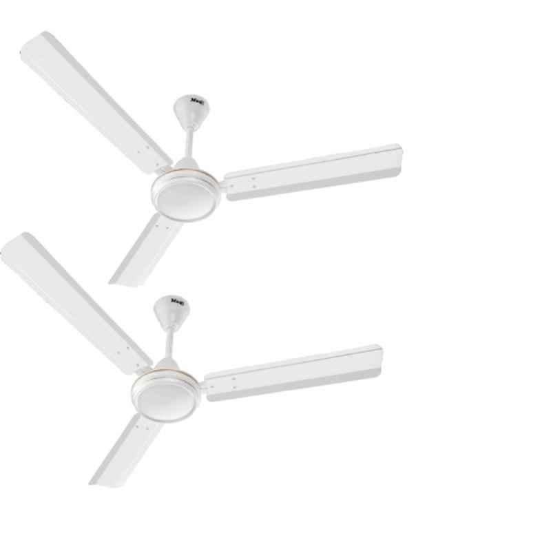 Modi Advance 50W 405rpm Copper Winding White Ceiling Fan with 2 Years Warranty, Sweep: 1200 mm (Pack of 2)