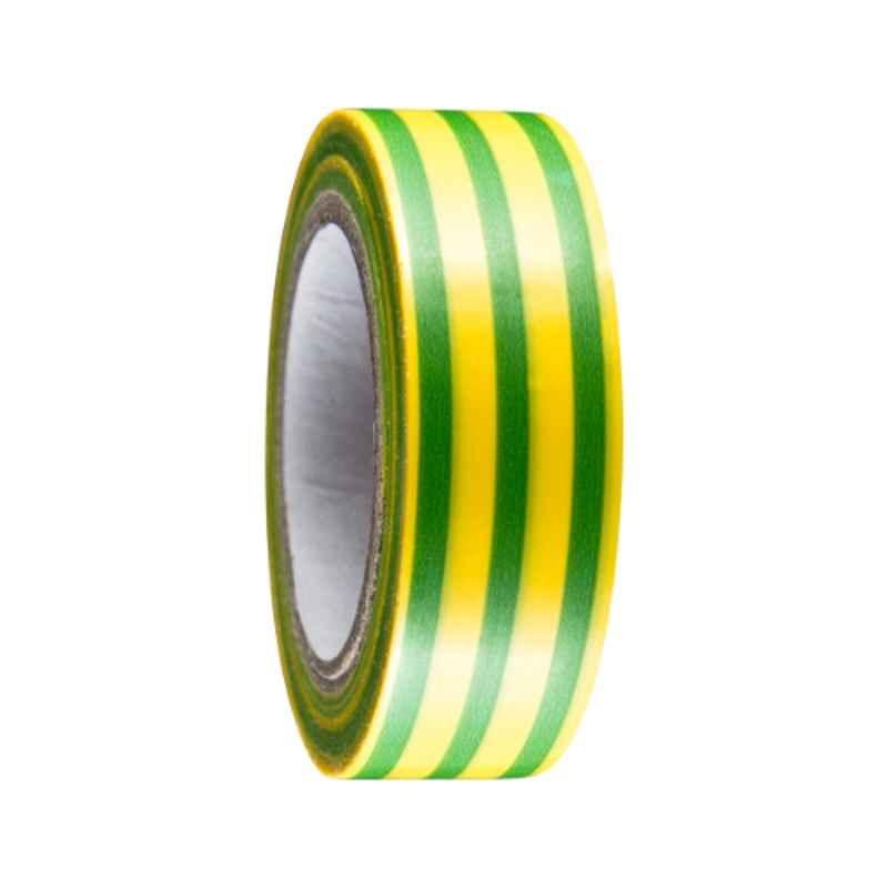 Beorol 10mx19mm Yellow & Green Insulation Tape, IT19ZZ
