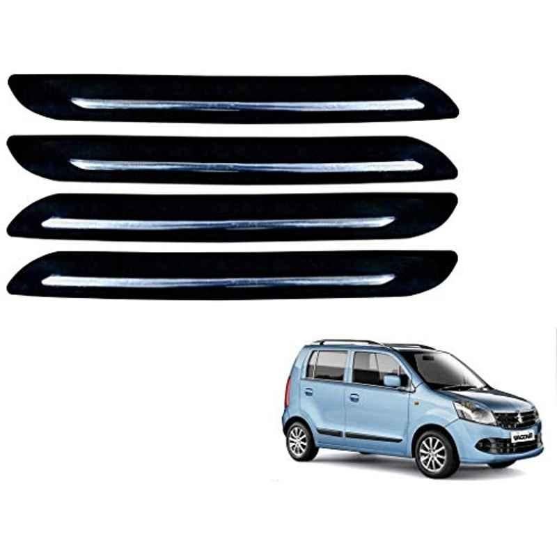 Kozdiko 4 Pcs Single Chrome Bumper Protector Set for Maruti Suzuki WagonR