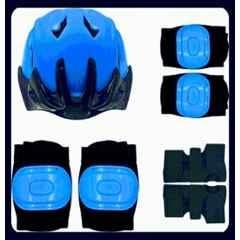 STYRKR Plastic & EVA Foam Blue Kids Sports Safety Kit for Skating, Cycling Kit