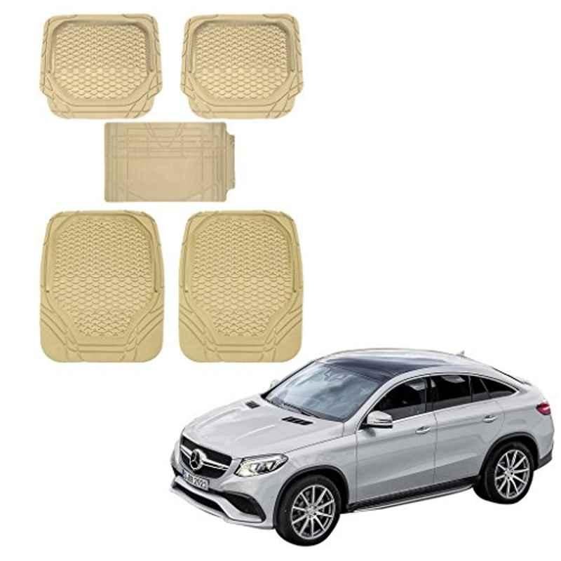 Kozdiko 5 Pcs 8855TW Beige Car Foot Mat Set for Mercedes Benz B-Class, koz_38723