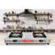 Fogger Gold Stainless Steel 2 Burners Manual Ignition Gas Stove, SBI00030