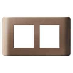 Schneider Electric ZENcelo 4 Module Silver & Bronze Fixing Cover Frame, IN8404C(SZ)