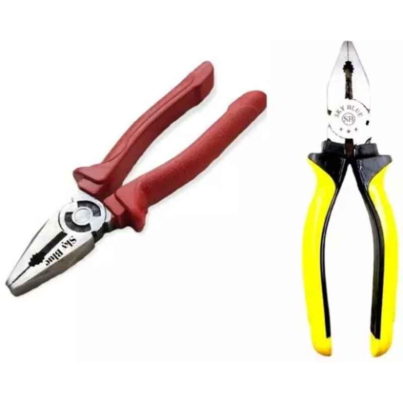 Sky Blue 2 Pcs 7.8 inch Lineman Plier Combo, SBE_PLIER_COMBO_MOD_00466