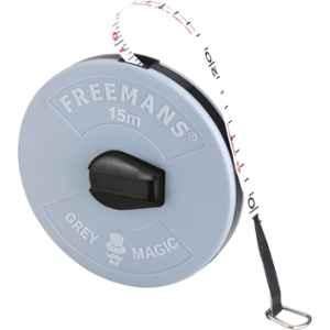 Freemans Grey Magic 15m 13mm Fibreglass Measuring Tape, FM15