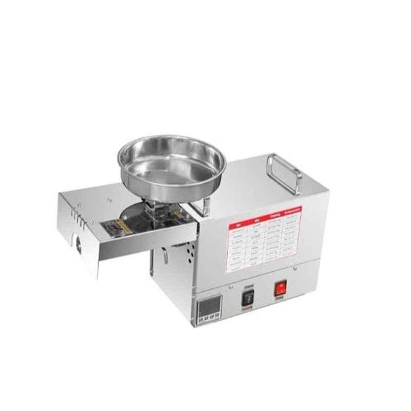 Ghoomar 600W Stainless Steel Automatic Mini Cold Press Oil Maker for Peanut, Coconut & Mustard Seeds