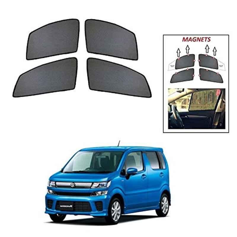 Kozdiko 4 Pcs Car Half Magnetic Sunshade Curtain Set for Maruti Suzuki New WagonR (2019-Present)