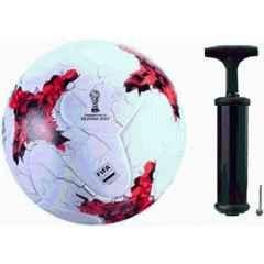 HTM Russia Multicolour Football with Pump, Size: 5 (Pack of 2)