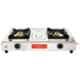 Fogger Gold 2 Burner Manual Ignition Silver Stainless Steel Gas Stove, SBI00262