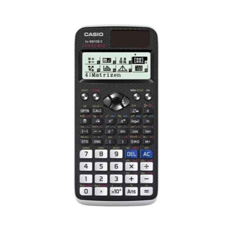 Casio FX-991EX 3.03x0.44x6.36 inch Plastic Black & White 12-Digit Scientific Calculator