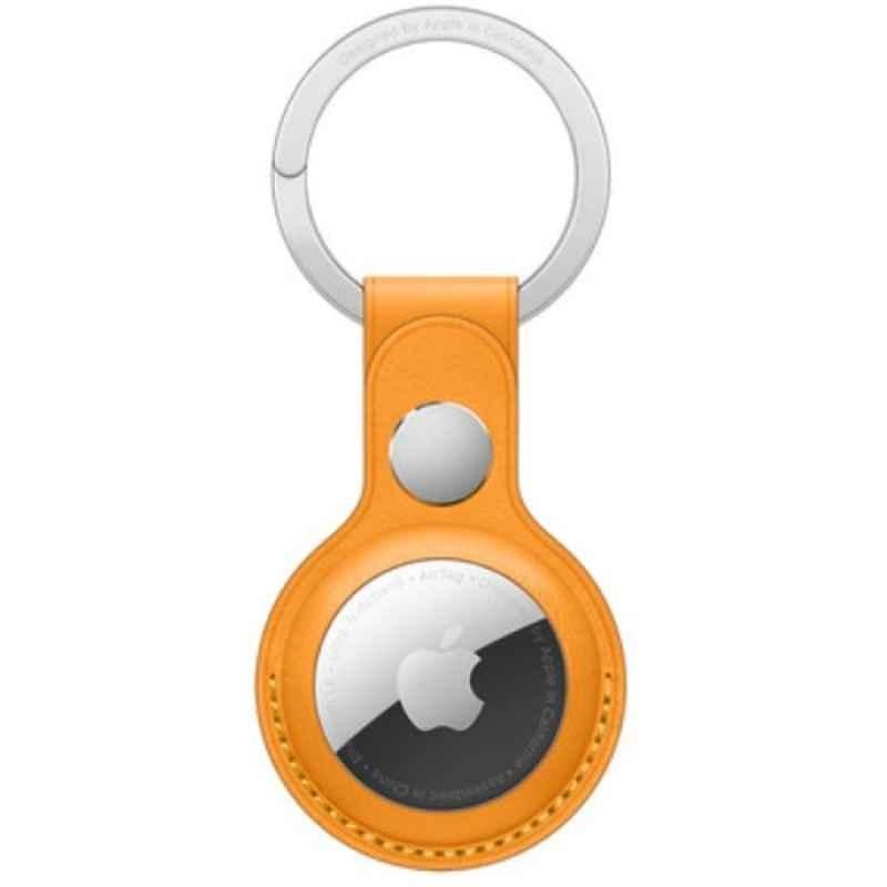 Apple MM083ZE/A AirTag Leather California Poppy Key Ring