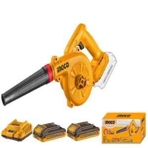 Ingco 20V 2Ah Cordless Leaf Blower with 2 Pcs Batteries & Charger, CABLI20682