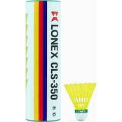 Lonex 78g Nylon Shuttle Yellow Medium Fast Stable Flight & Fast Recovery Shuttlecock (Pack of 6)