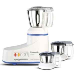 Panasonic 550W White Super Mixer Grinder with 3 Stainless Steel Jars, MX-AC 310