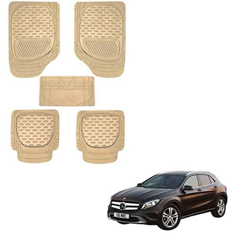 Kozdiko 6255 5 Pcs Rubber & PVC Beige Car Foot Mat Set for Mercedes Benz GLE-Class