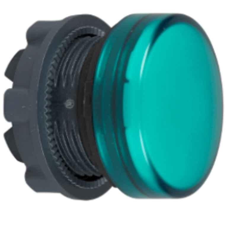 Schneider Harmony 22mm Green Plain Lens Pilot Light Head for Integral LED, ZB5AV033