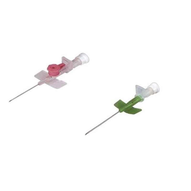 Romsons GS-3028 Yellow Intraflon Intra Venous Cannula, Size: 24 G (Pack of 50)