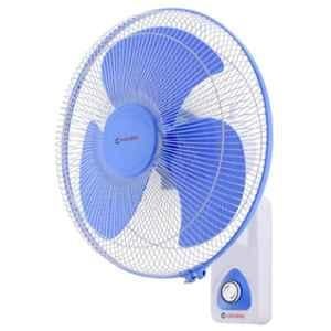 Candes 80W White Blue Automatic Oscillation Wall Fan, Sweep: 400 mm