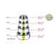 Sempl 4 Pcs Stainless Steel Silver Grocery Container Set with Blue Unbreakable Plastic Lid