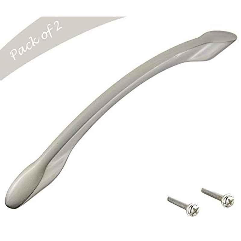 Aquieen 160mm Malleable Satin Wardrobe Cabinet Pull Handle, KL-707-160 (Pack of 2)