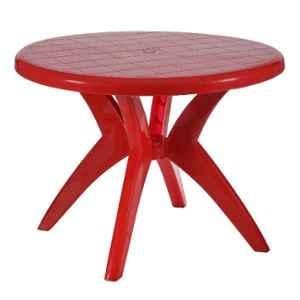 Supreme Marina Red Table with Cross Leg Fixing