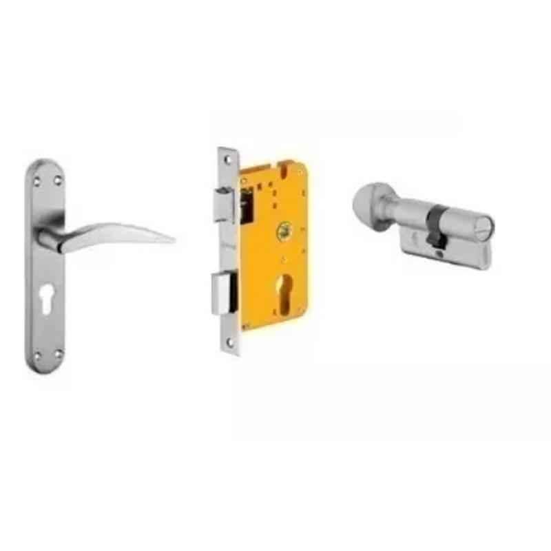 Dorset HL Series Hannah 60mm Stainless Steel Patina Finish Door Handle Lock Set with Coin & Knob (Pack of 3)