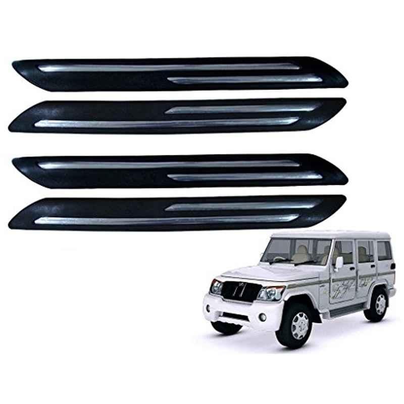 Kozdiko 4 Pcs Double Chrome Bumper Protector Set for Mahindra Bolero XL
