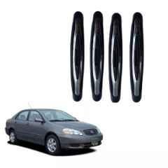 Spreadx Plastic Car Compact Black Colour Elegant Door Guard Protection Universal Type Suitable For Toyota Corolla (Pack of 4)
