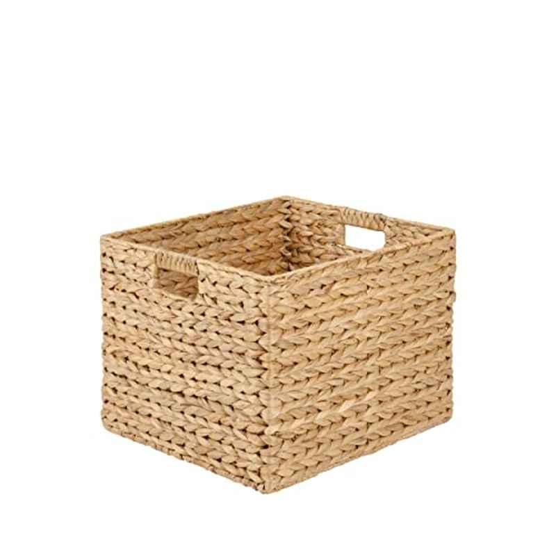 Homesmiths 40x37x30.5cm Water Hyacinth Basket with Iron Frame, 53291
