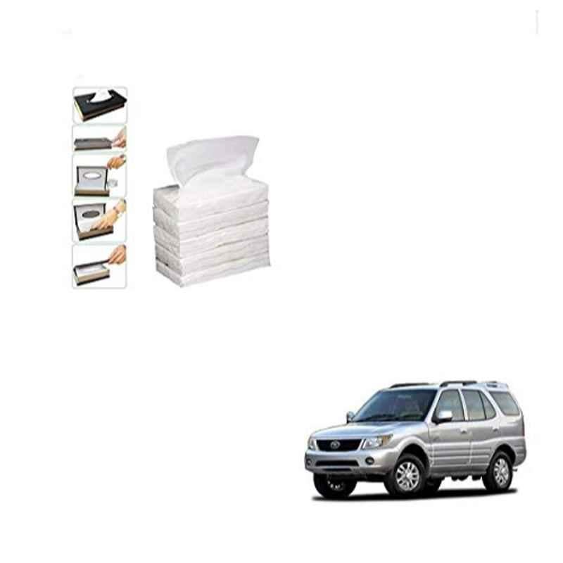 Kozdiko 100 Pulls Dispenser Box Refiller Tissue Paper with 200 Sheets for Tata Safari (Pack of 5)