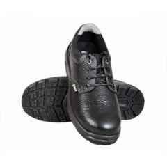 Zain Safety S1-SR Sr-106 Genuine Leather Steel Toe Black Safety Shoes, Size: 11