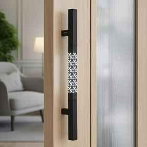 Plantex 12 inch LED Main Door Handle/Pull-Push Handle with Sensor Touch/Lighting Door Handle for Main Door/Stainless Steel Handle for Home & Door Decor (Z-Black)