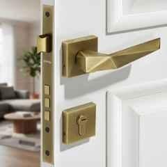 Plantex Mortise Door Lock for Home/Main Door Lock Set/Mortice Lock Handle set with 3 Brass Keys & Cylinder 3 Years of Warranty 7129, Antique Brass